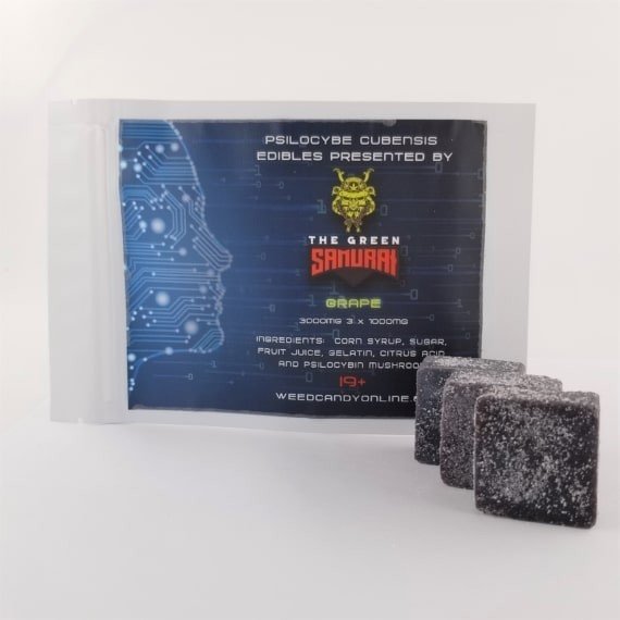 Psilocybe Cubensis Edibles Grape 3000mg Presented by The Green Samurai $28.00