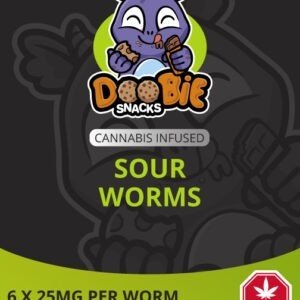 Sour Worms 150MG THC By Doobie Snacks $11.00