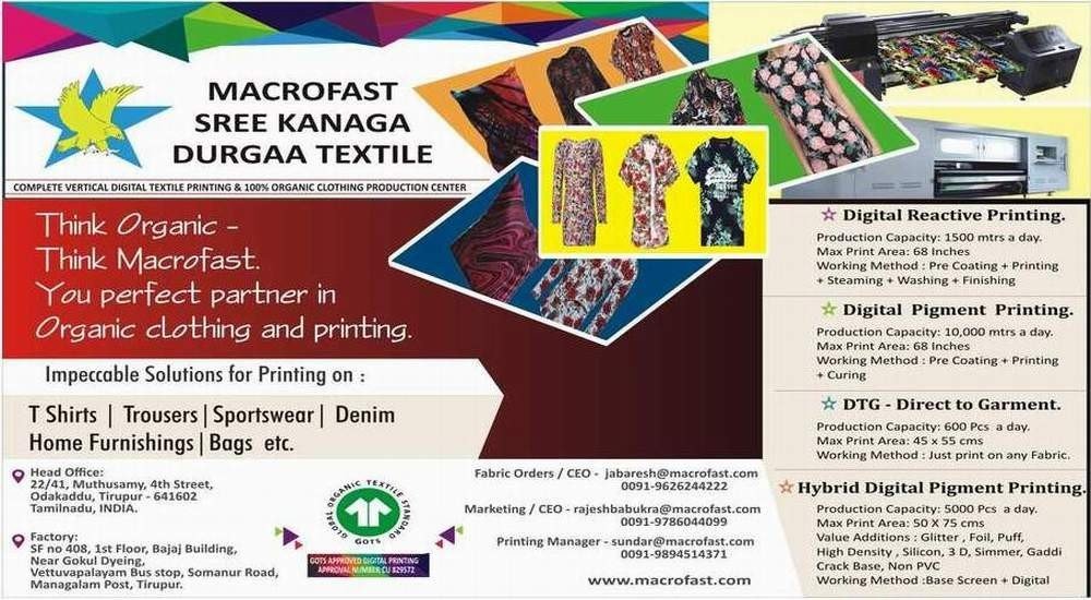 Digital printing on fabric services, digital fabric printing service