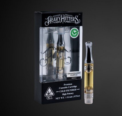 Heavy Hitters – 1 Gram Cartridges – Malibu OG $40.00