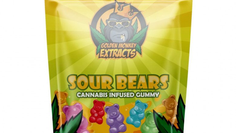 Golden Monkey Extracts –Sour Bears Gummy 240mg THC : 100mg CBD