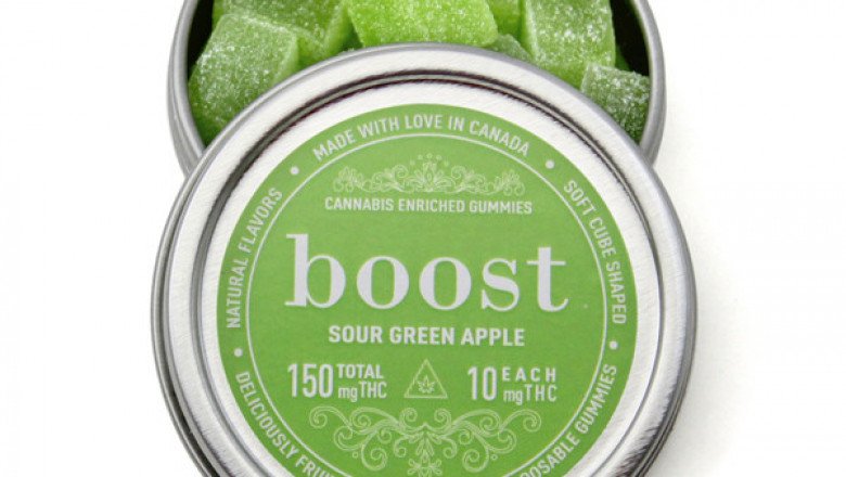BOOST THC SOUR GREEN APPLE GUMMIES