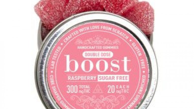 BOOST SUGAR FREE RASPBERRY GUMMIES 300MG