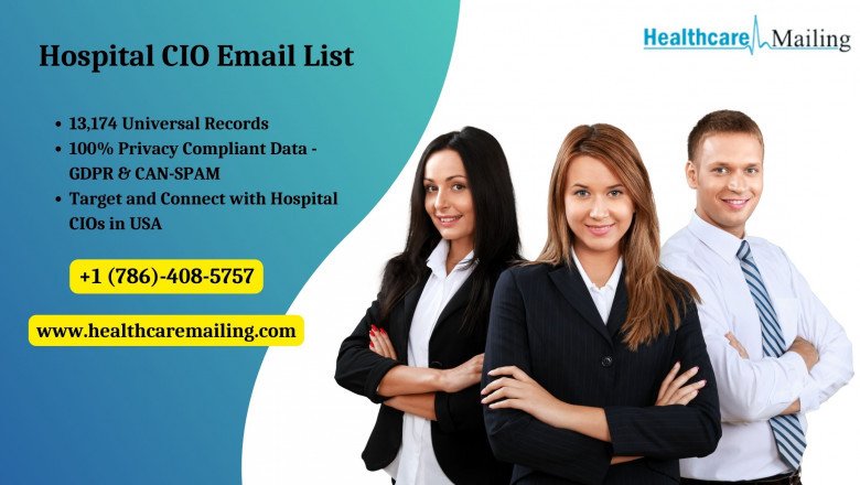 What data insights do you include in the Hospital CIO email list?