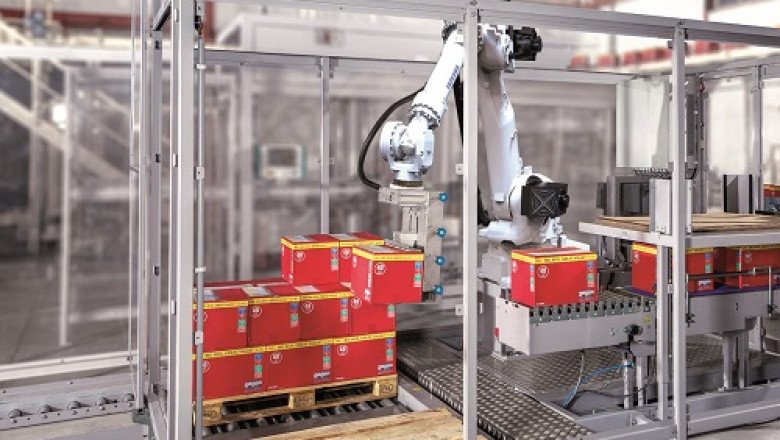 A variety of equipment and materials are used for end-of-line packaging.