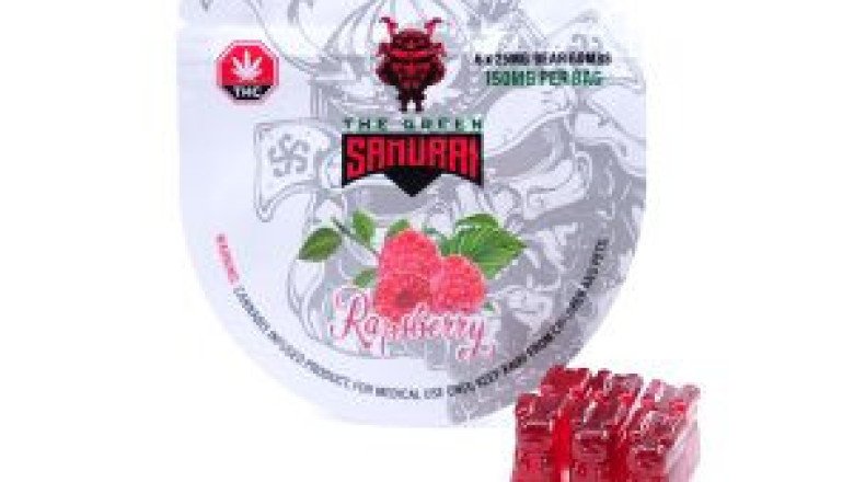 THE GREEN SAMURAI 150MG BEAR BOMBS – RASPBERRY