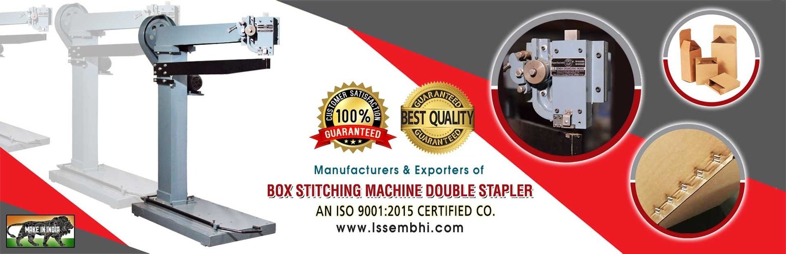 Box Stitching Machine Double Stapler