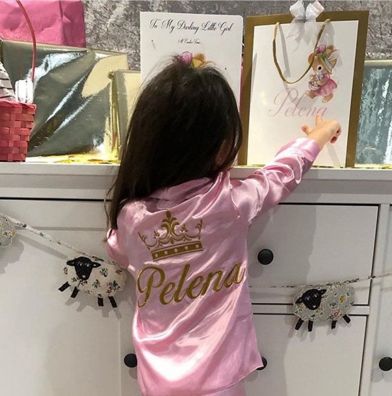 Best Personalised baby girls cotton dressing gown- The luxury Gown company