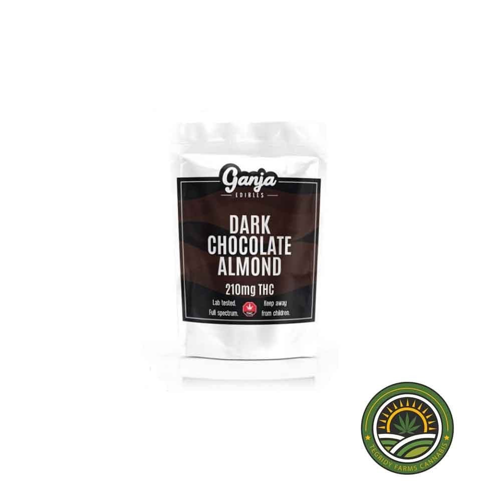 GANJA EDIBLES – DARK CHOCOLATE ALMOND | 210MG THC $18.00