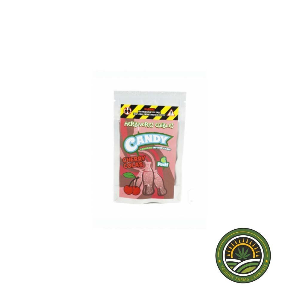 HERBIVORES EDIBLES CHERRY COLA’S -150MG THC $20.00