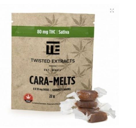 Twisted Extracts – Caramelts – Sativa – 80mg THC $13.99