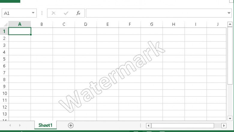 Watermark in Excel - javatpoint