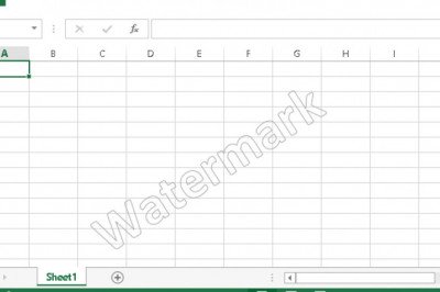 Watermark in Excel - javatpoint