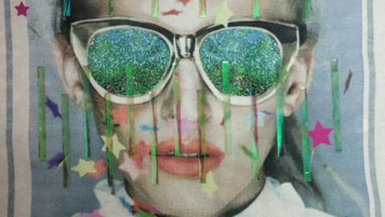 Digital with Holographic Foil digital printing fabrics