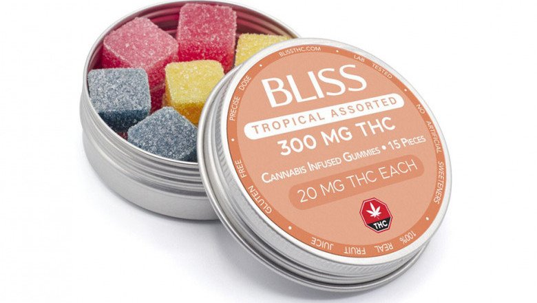 BLISS - INFUSED GUMMIES - TROPICAL ASSORTED 300MG