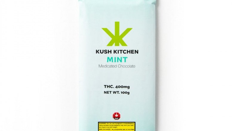 Kush Kitchen Mint Dark Chocolate – 400mg (Vancouver)