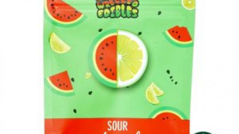 Get Wrecked Edibles –Sour Watermelon 150mg THC