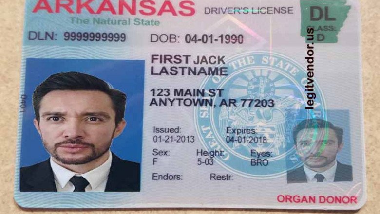 Arkansas fake drivers license