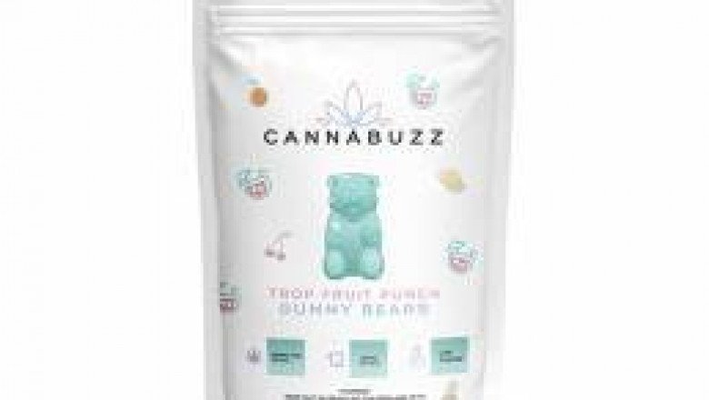 Cannabuzz Fruit Punch Gummy Bears (300mg THC)