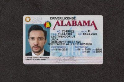 alabama fake driver's license
