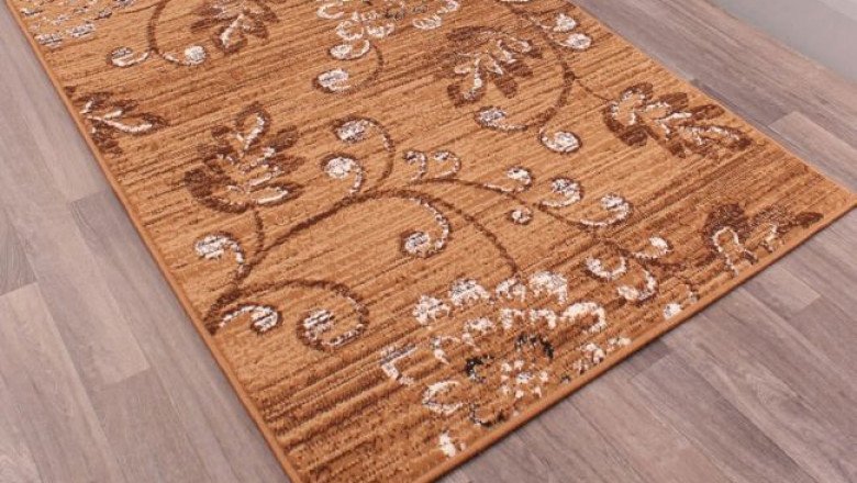 Add charm and elegance to your room by adding a yellow and gold rug