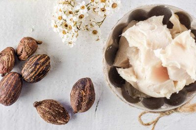 Several personal care products contain Shea Butter, a nut-extracted fat that moisturizes