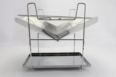 Why use stainless steel fire burning rack in outdoor camping?