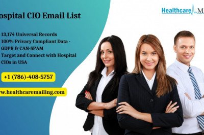 What data insights do you include in the Hospital CIO email list?